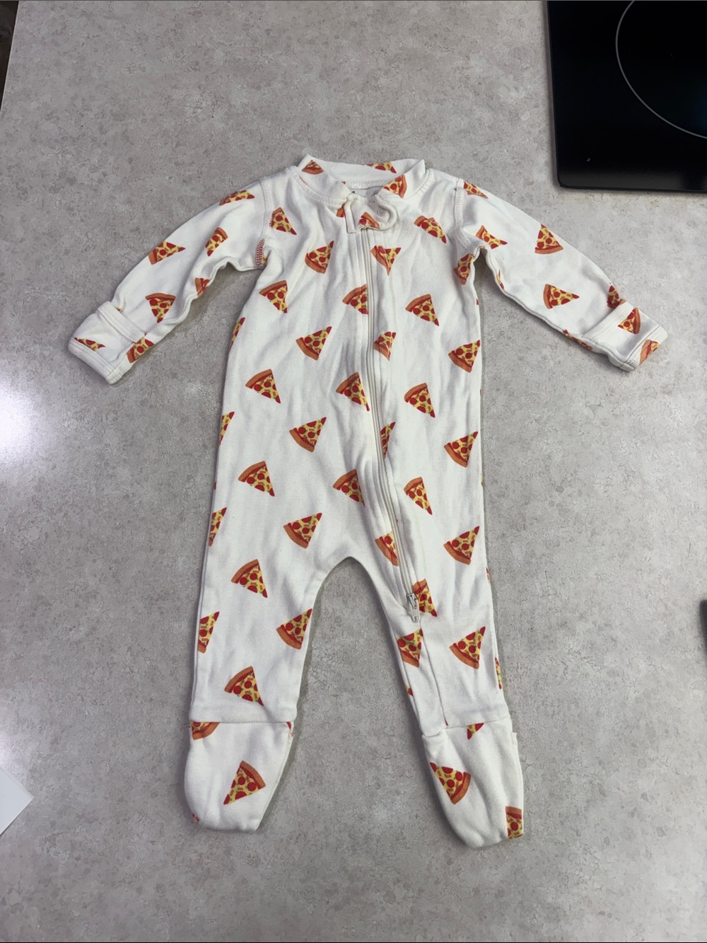 Monica + Andy 2 way zip pizza pjs